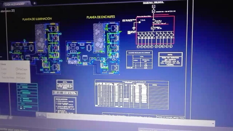 Plano eléctrico en AutoCAD
